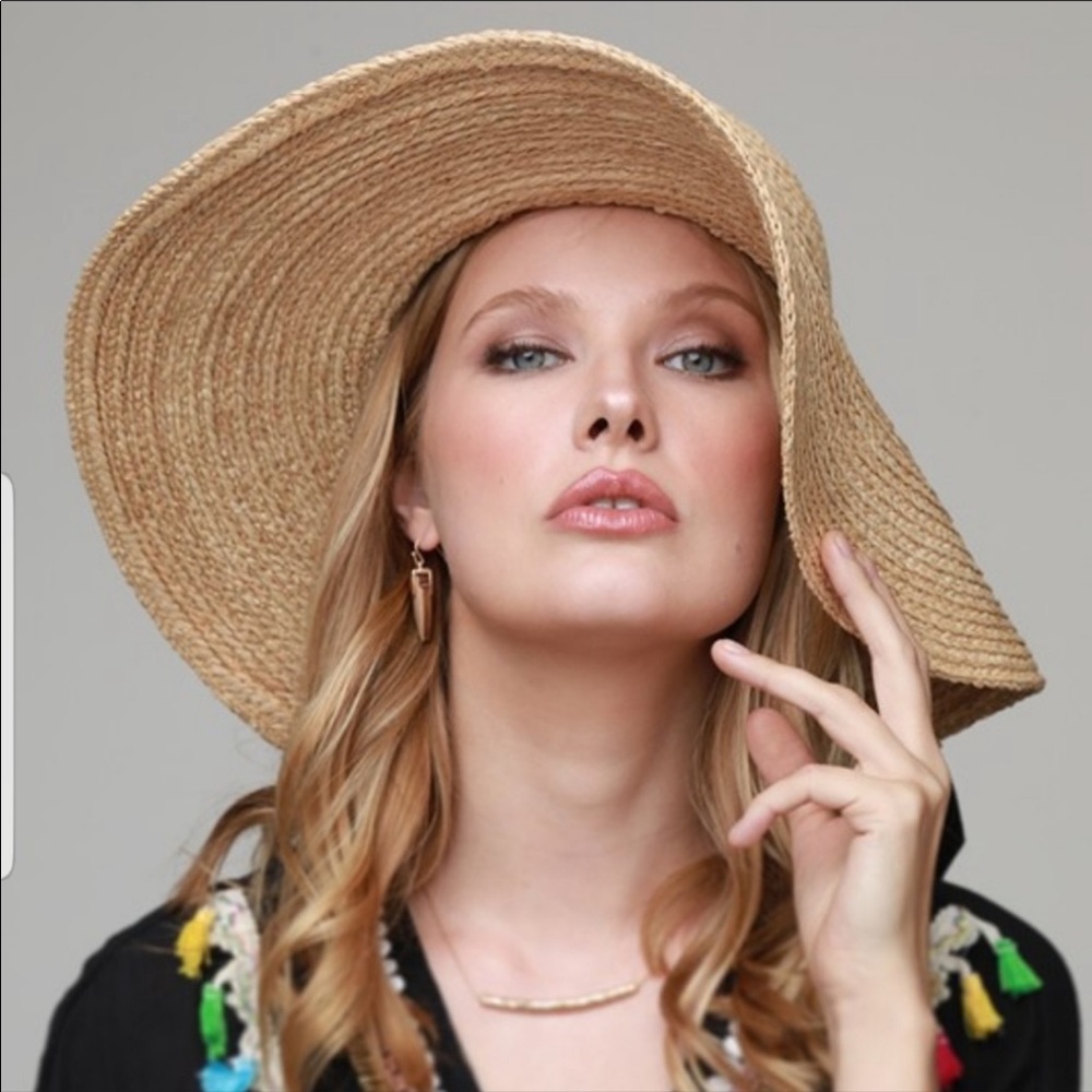 Natural Panama Hat French raffia straw beach - Picture 3 of 4